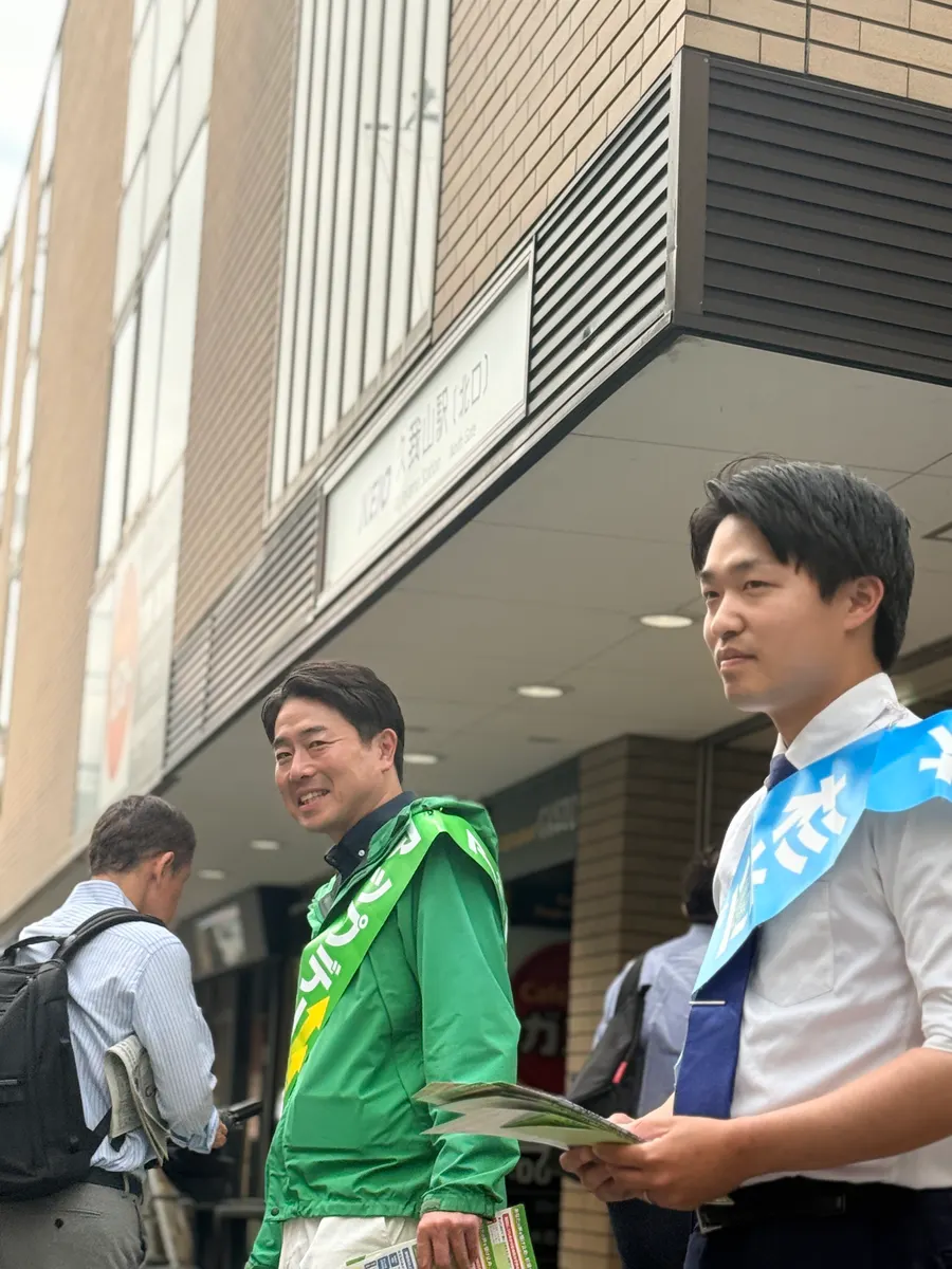 街頭1000本ノックの活動写真（6月11日 朝・高井戸・久我山・浜田山周辺）
