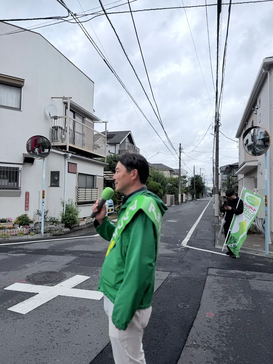 街頭1000本ノックの活動写真（6月9日 午前・荻窪・天沼・清水周辺）