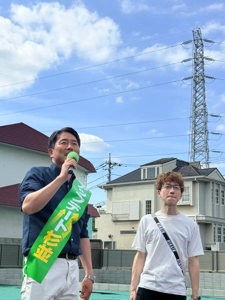 街頭1000本ノックの活動写真（6月6日 午後・高井戸・久我山・浜田山周辺）