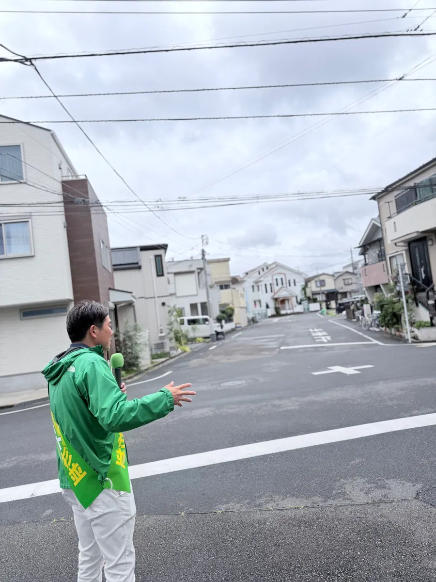 街頭1000本ノックの活動写真（6月9日 午前・荻窪・天沼・清水周辺）