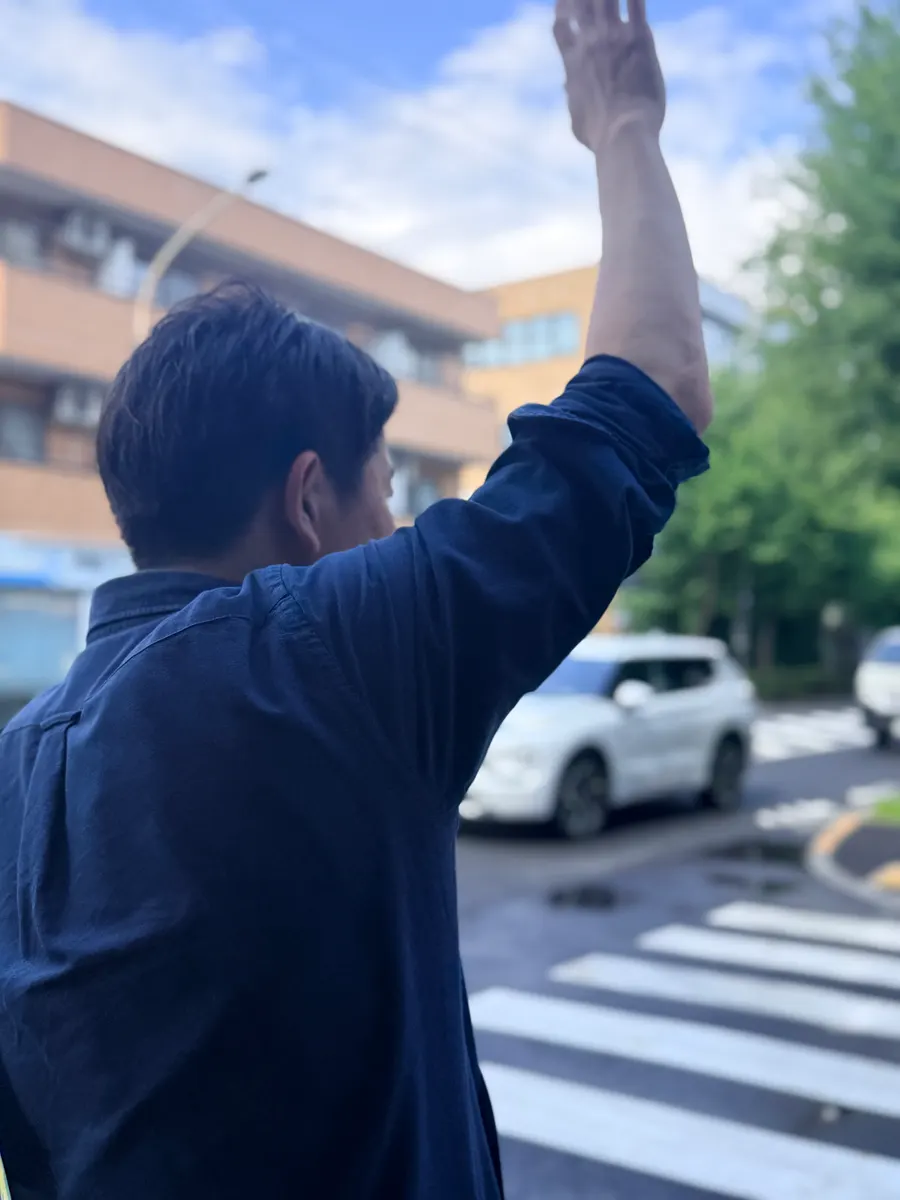 街頭1000本ノックの活動写真（6月12日 午後・井草・上井草・下井草周辺）