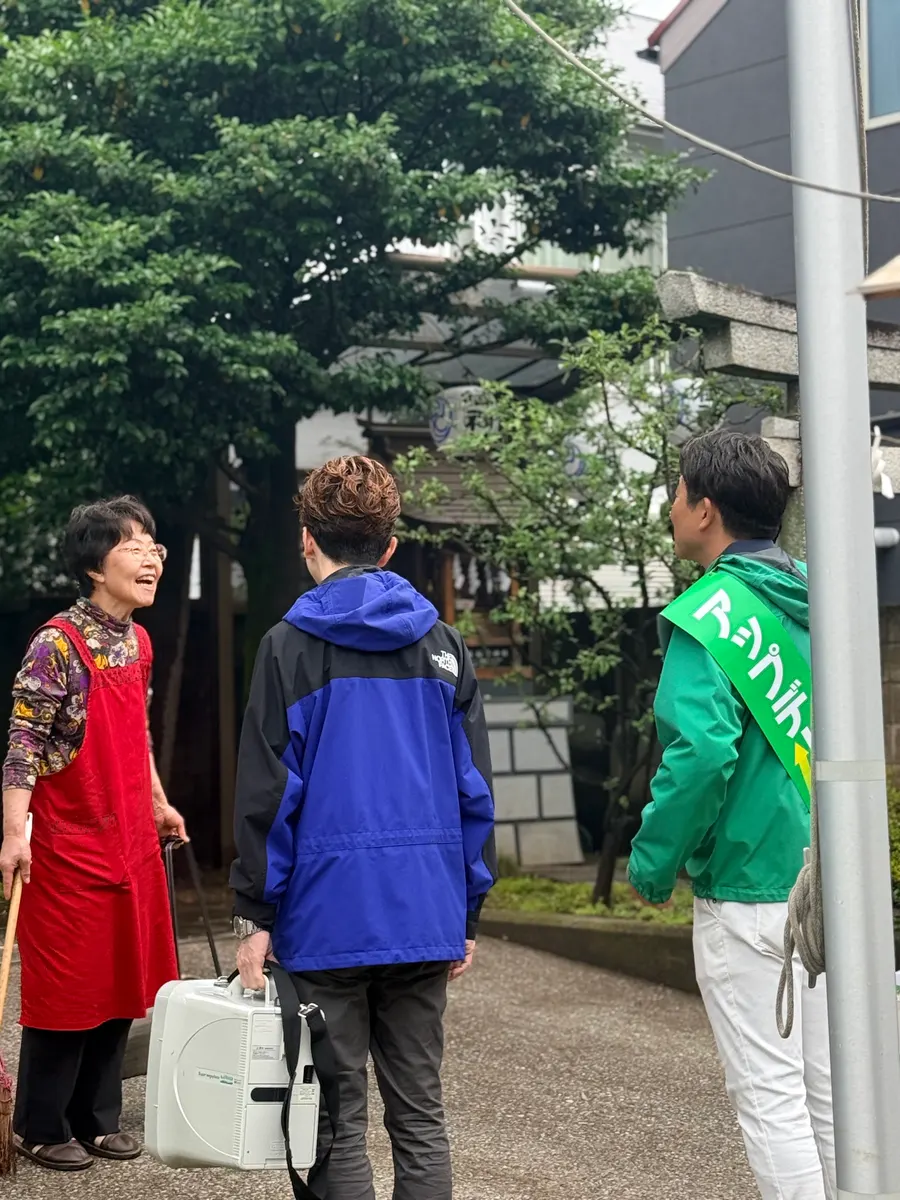 街頭1000本ノックの活動写真（6月9日 午前・荻窪・天沼・清水周辺）