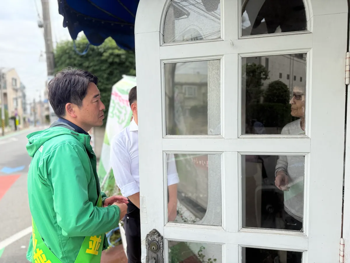 街頭1000本ノックの活動写真（6月11日 午前・永福・和泉・方南周辺）