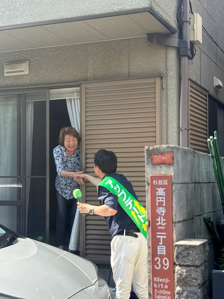 街頭1000本ノックの活動写真（6月13日 午後・高円寺・和田・堀ノ内周辺）