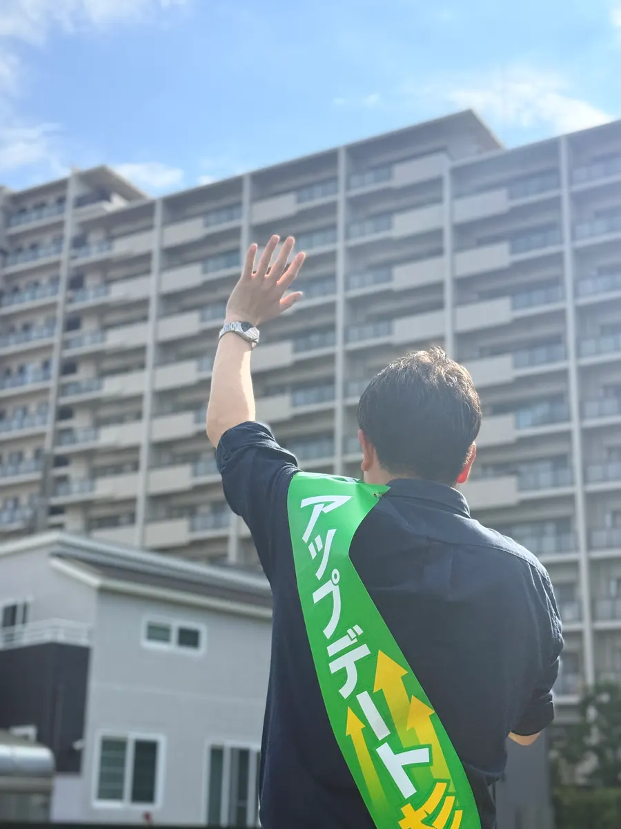 街頭1000本ノックの活動写真（6月12日 午後・井草・上井草・下井草周辺）