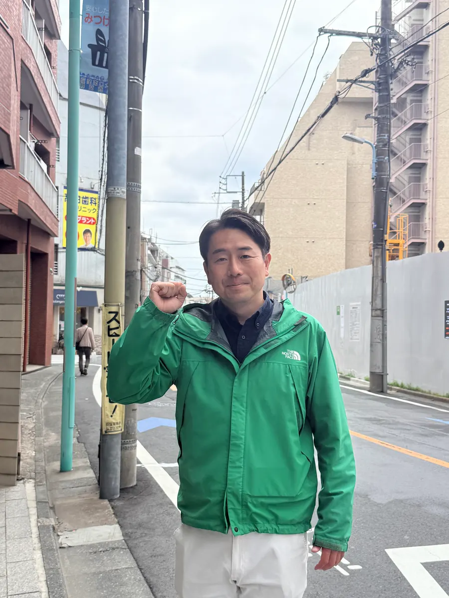 街頭1000本ノックの活動写真（6月5日 午後・荻窪・天沼・清水周辺）