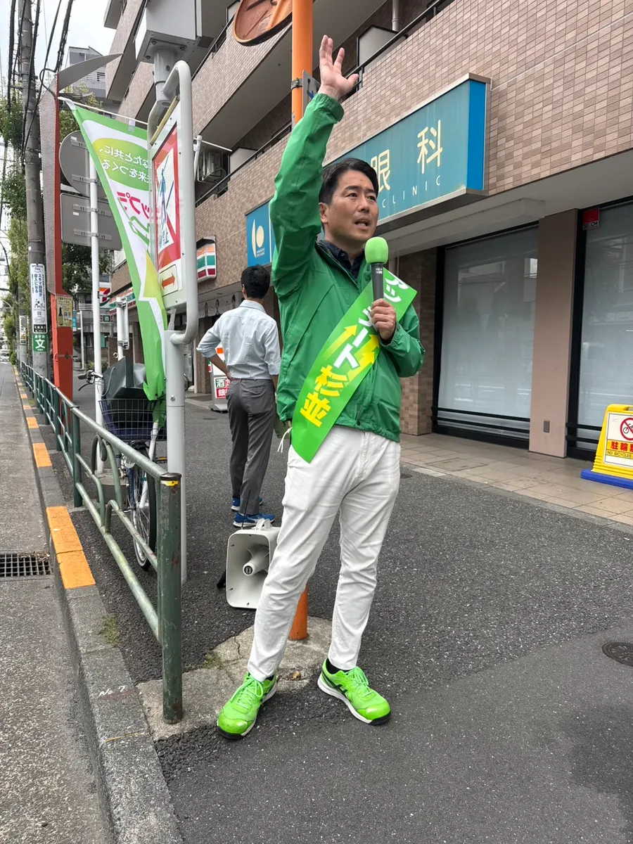 街頭1000本ノックの活動写真（6月4日 午後・永福・和泉・方南周辺）
