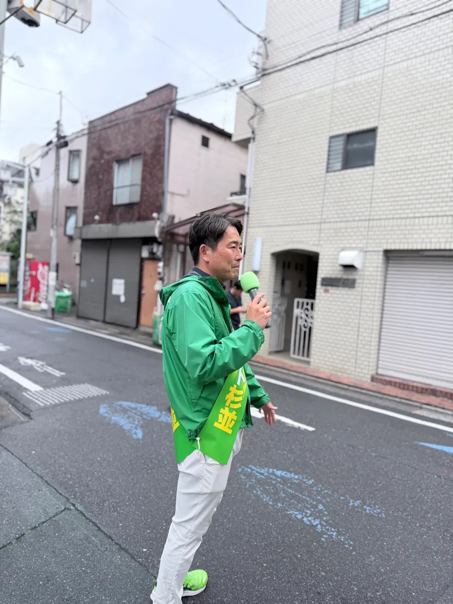 街頭1000本ノックの活動写真（6月9日 午前・荻窪・天沼・清水周辺）