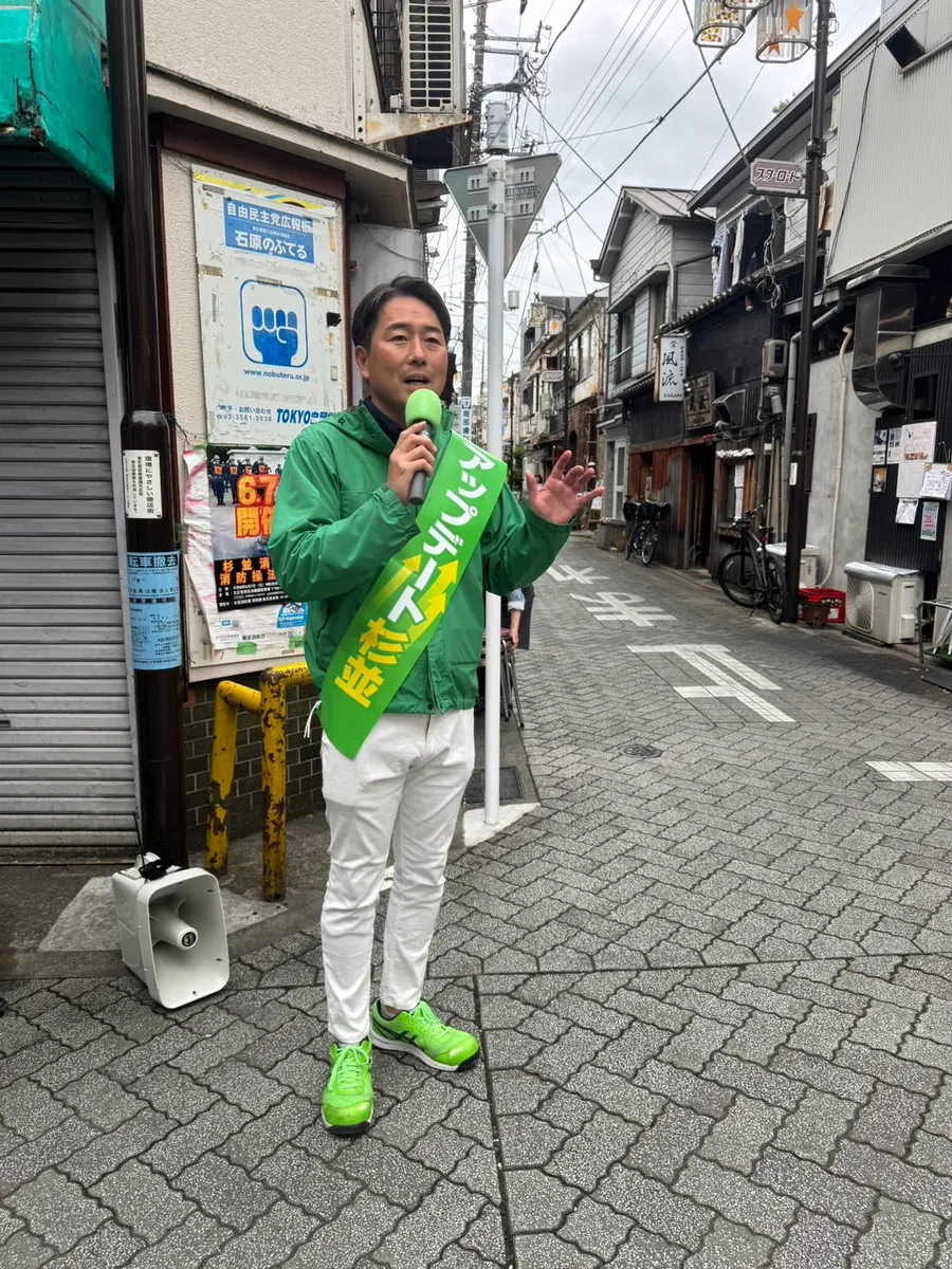街頭1000本ノックの活動写真（6月5日 午前・阿佐谷・成田周辺）