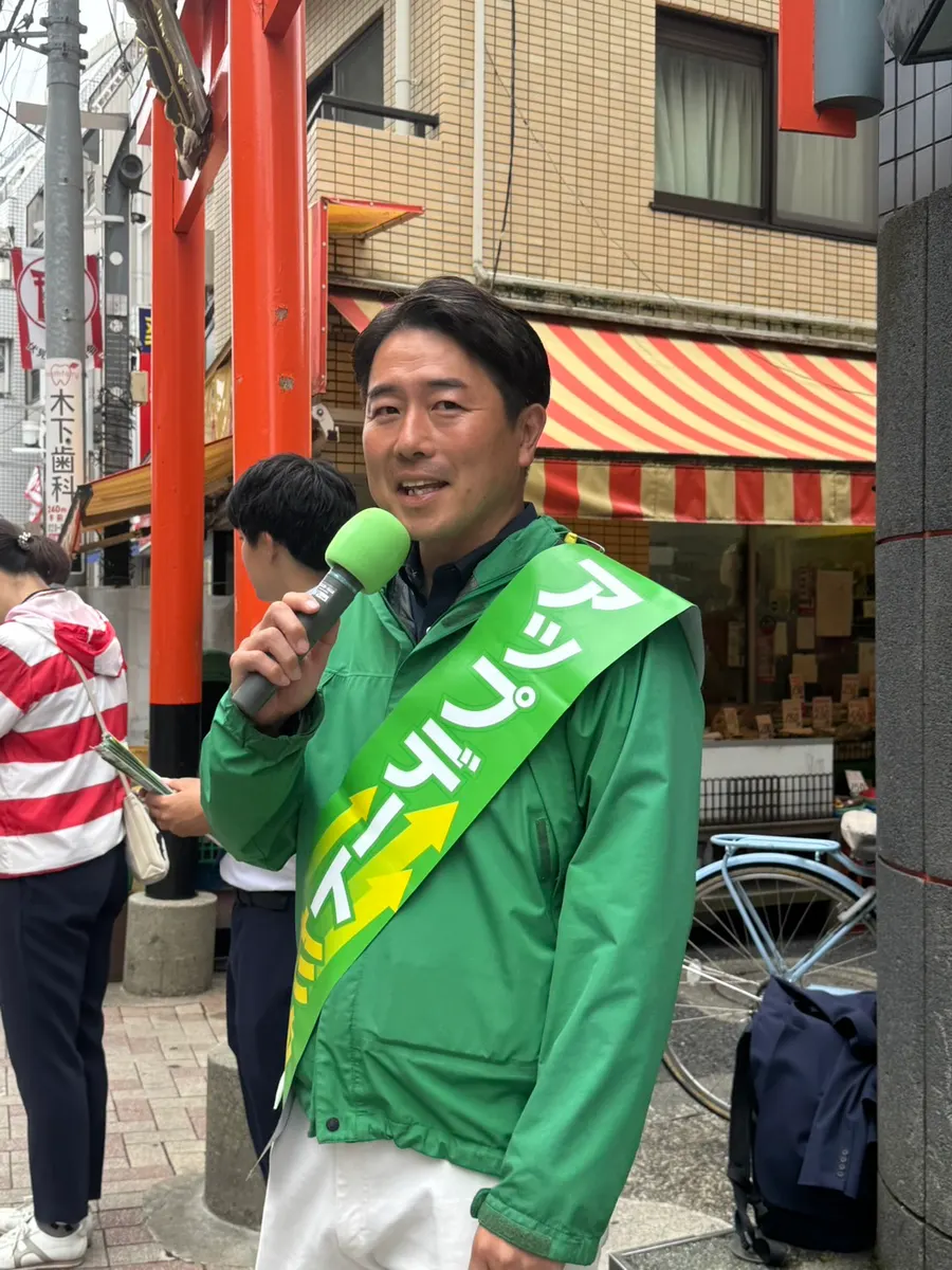 街頭1000本ノックの活動写真（6月7日 午前・西荻・善福寺・桃井周辺）