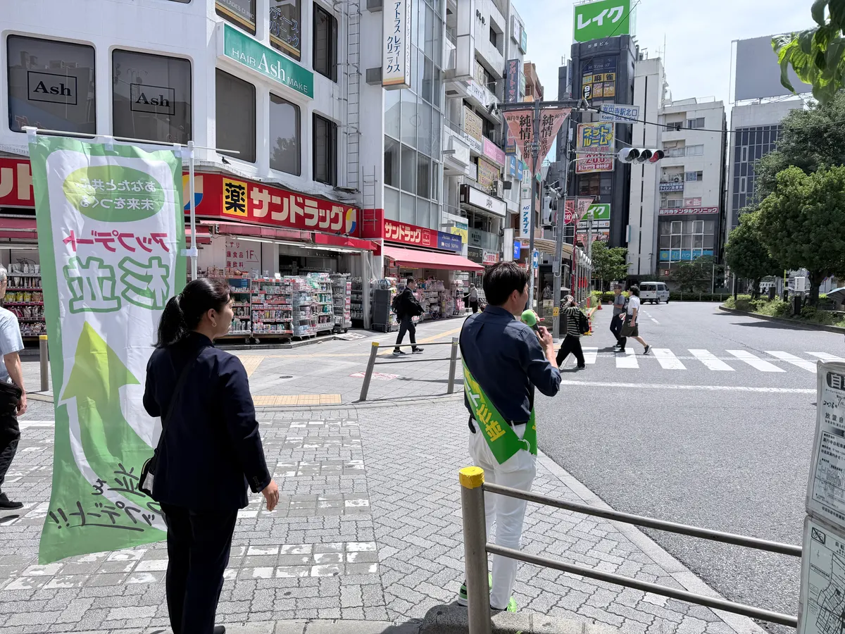 街頭1000本ノックの活動写真（6月16日 午前・高円寺・和田・堀ノ内周辺）