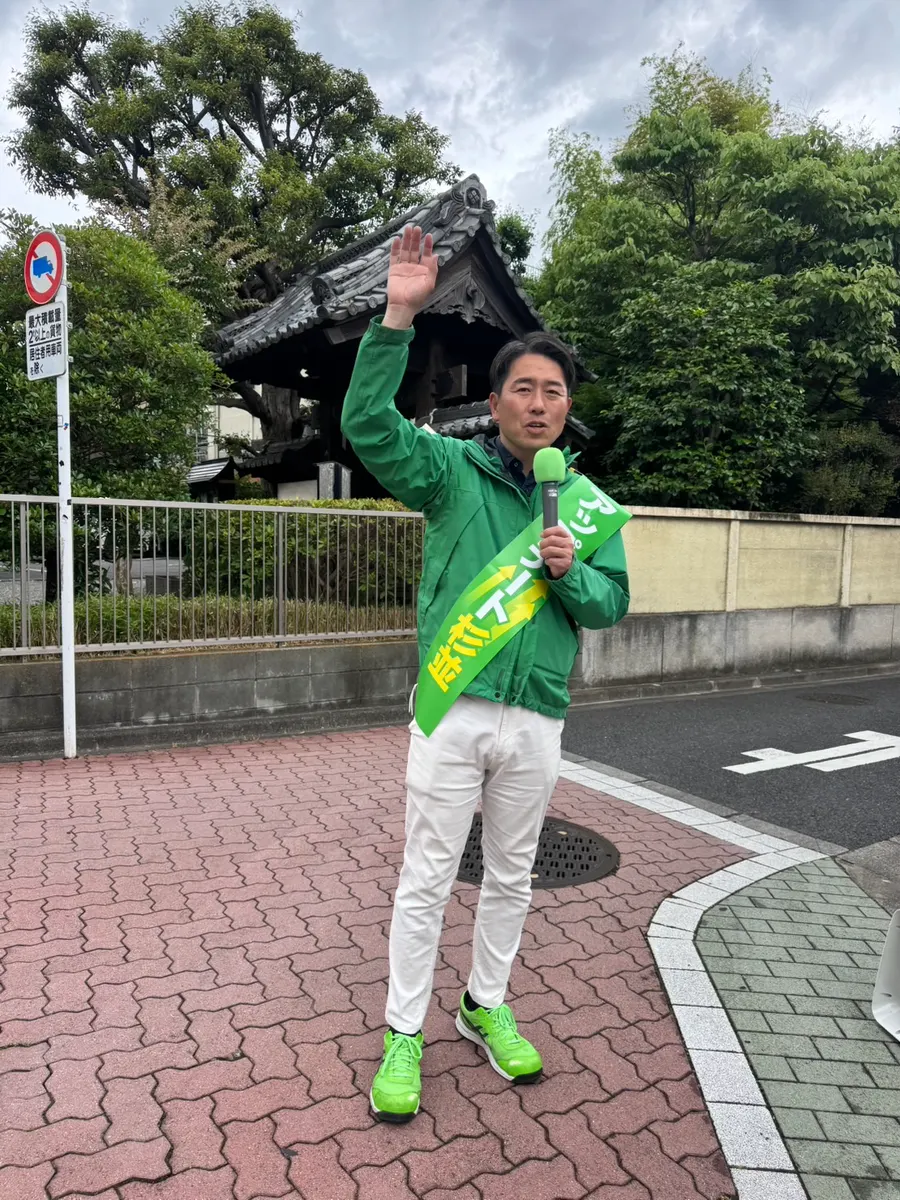 街頭1000本ノックの活動写真（6月4日 午後・永福・和泉・方南周辺）