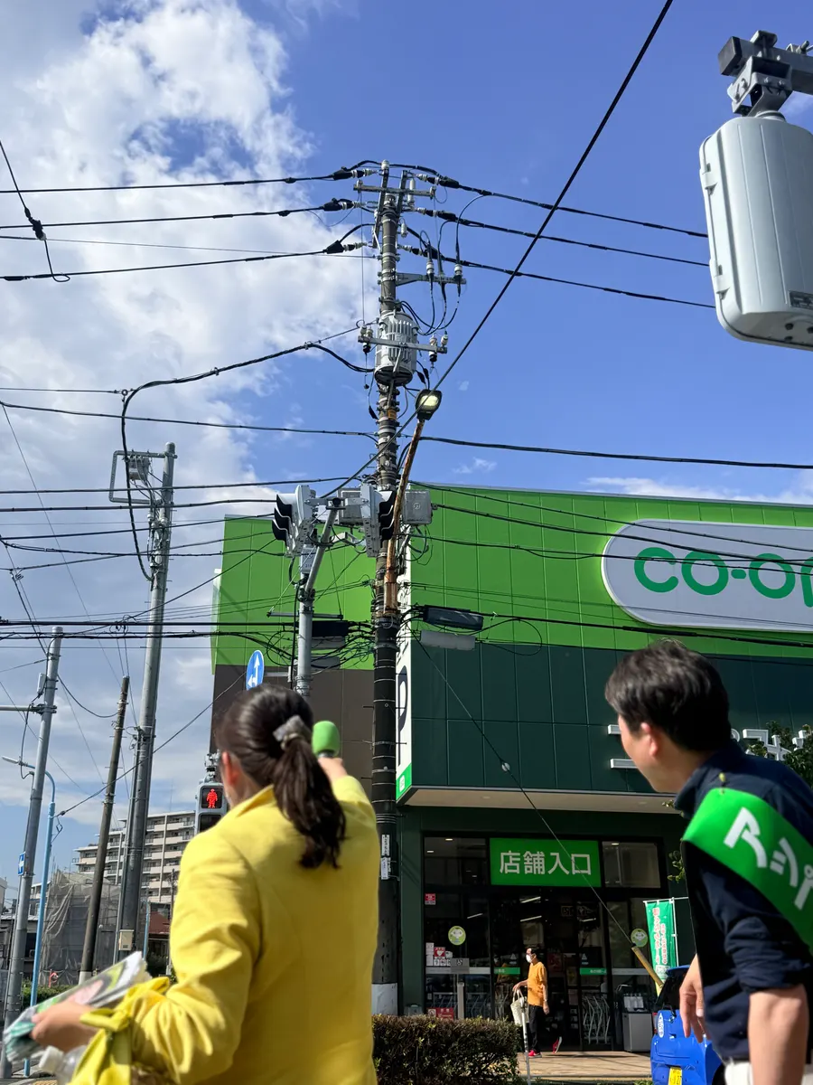 街頭1000本ノックの活動写真（6月12日 午後・井草・上井草・下井草周辺）