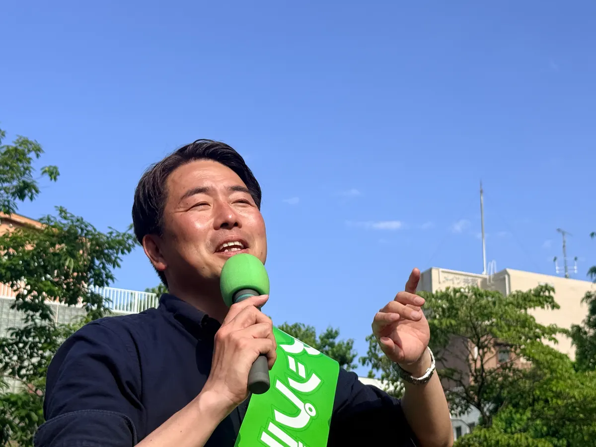 街頭1000本ノックの活動写真（6月12日 午後・井草・上井草・下井草周辺）