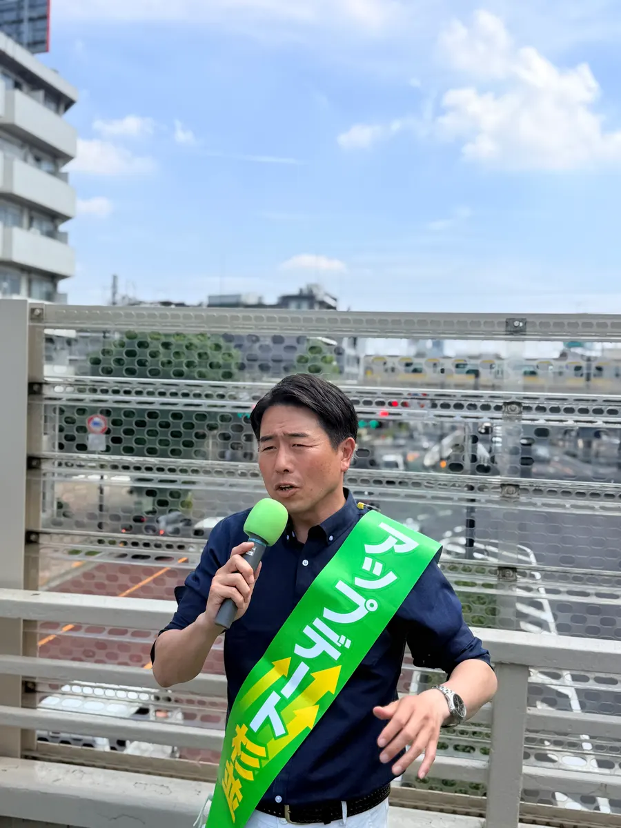 街頭1000本ノックの活動写真（6月13日 昼・高円寺・和田・堀ノ内周辺）