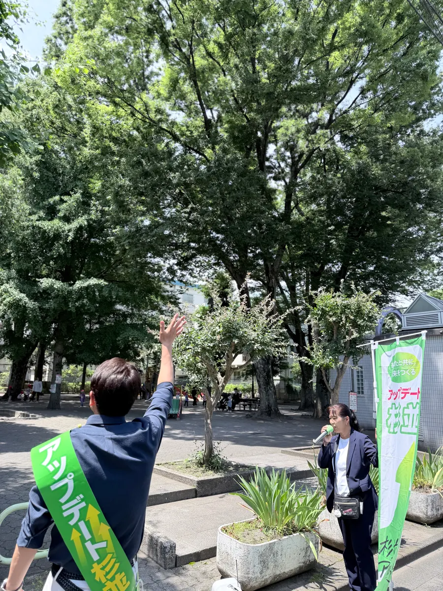 街頭1000本ノックの活動写真（6月16日 午前・高円寺・和田・堀ノ内周辺）