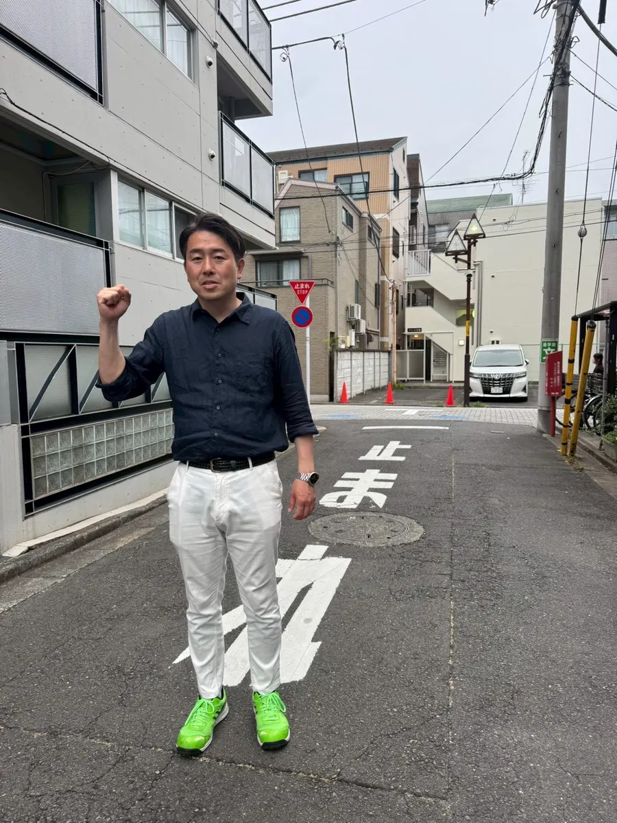 街頭1000本ノックの活動写真（6月5日 午後・荻窪・天沼・清水周辺）
