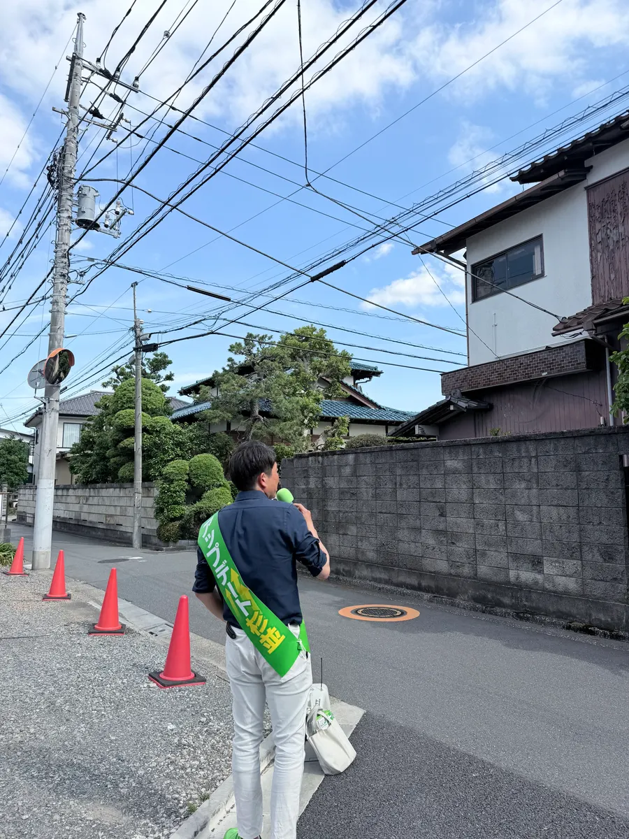 街頭1000本ノックの活動写真（6月6日 午後・高井戸・久我山・浜田山周辺）