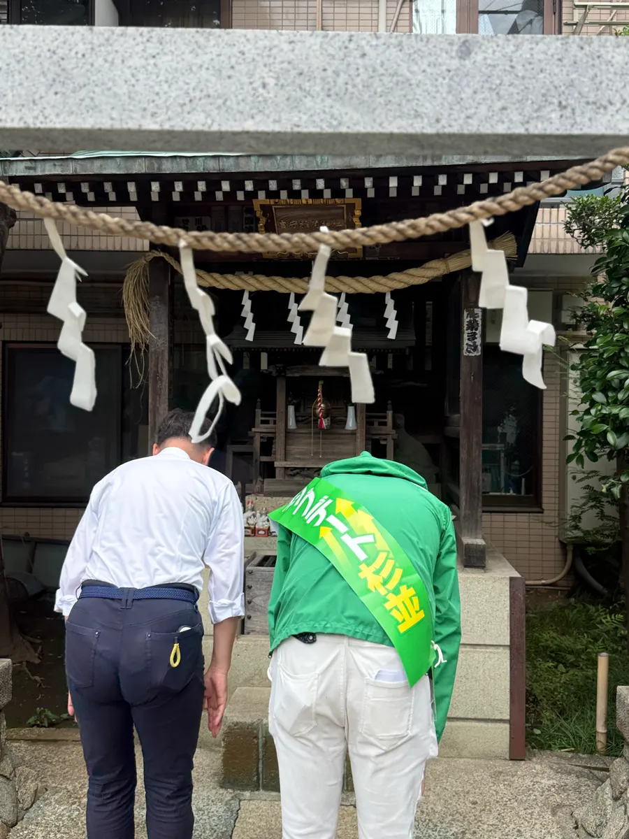 街頭1000本ノックの活動写真（6月11日 午前・永福・和泉・方南周辺）