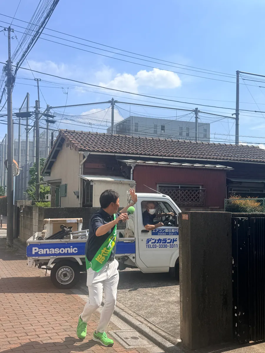 街頭1000本ノックの活動写真（6月13日 午後・高円寺・和田・堀ノ内周辺）
