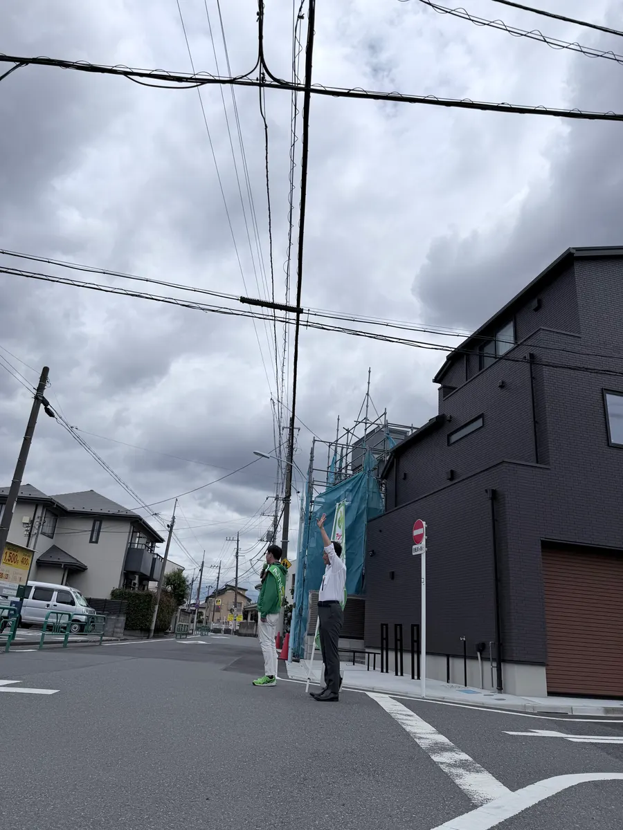 街頭1000本ノックの活動写真（6月4日 午前・井草・上井草・下井草周辺）