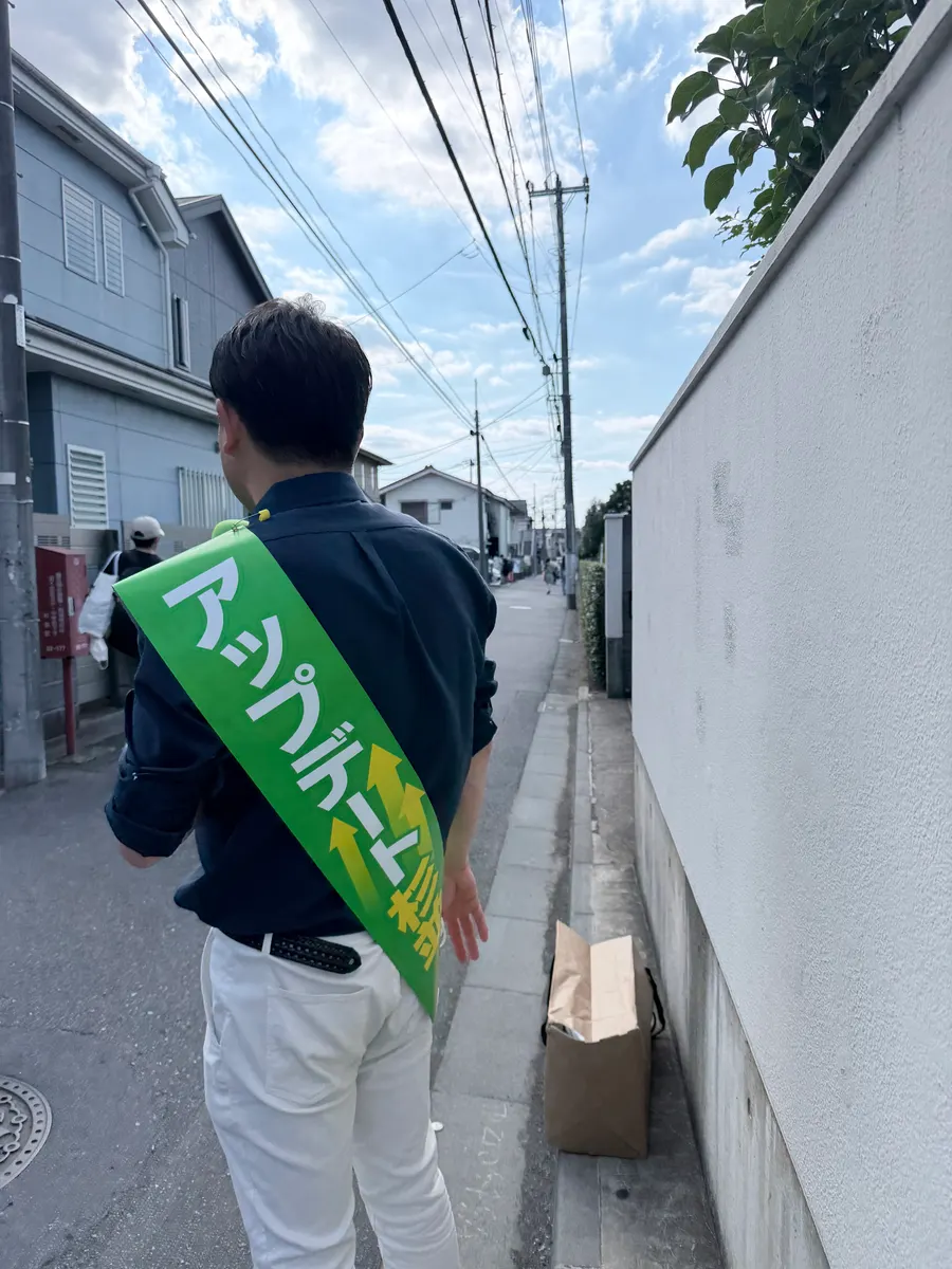 街頭1000本ノックの活動写真（6月6日 午後・高井戸・久我山・浜田山周辺）