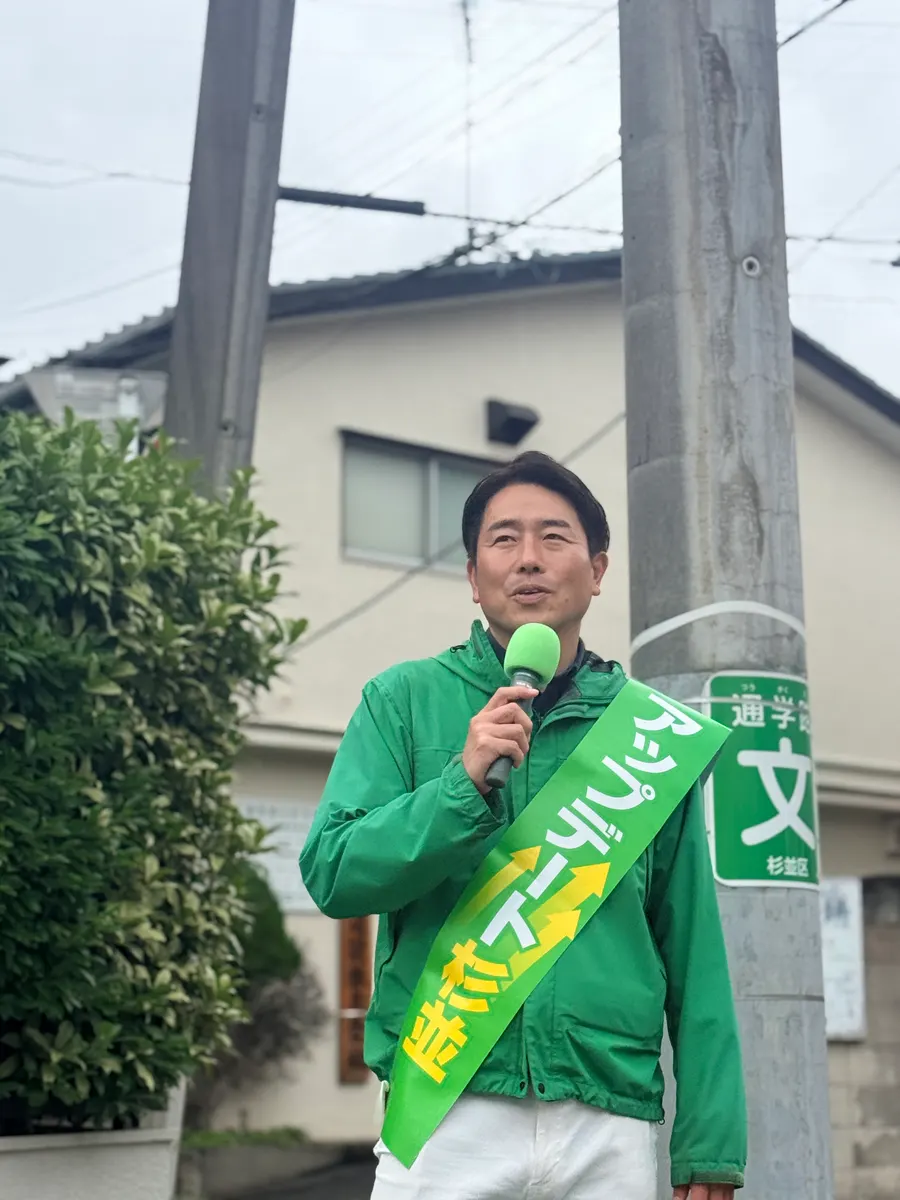 街頭1000本ノックの活動写真（6月15日 午前・荻窪・天沼・清水周辺）