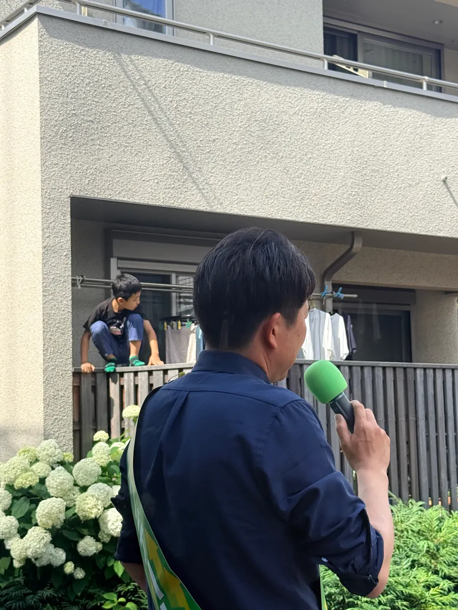 街頭1000本ノックの活動写真（6月6日 午後・高井戸・久我山・浜田山周辺）