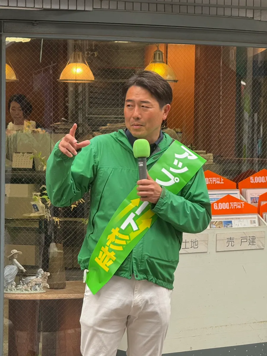街頭1000本ノックの活動写真（6月7日 午前・西荻・善福寺・桃井周辺）
