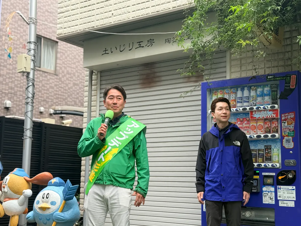 街頭1000本ノックの活動写真（6月9日 午前・荻窪・天沼・清水周辺）