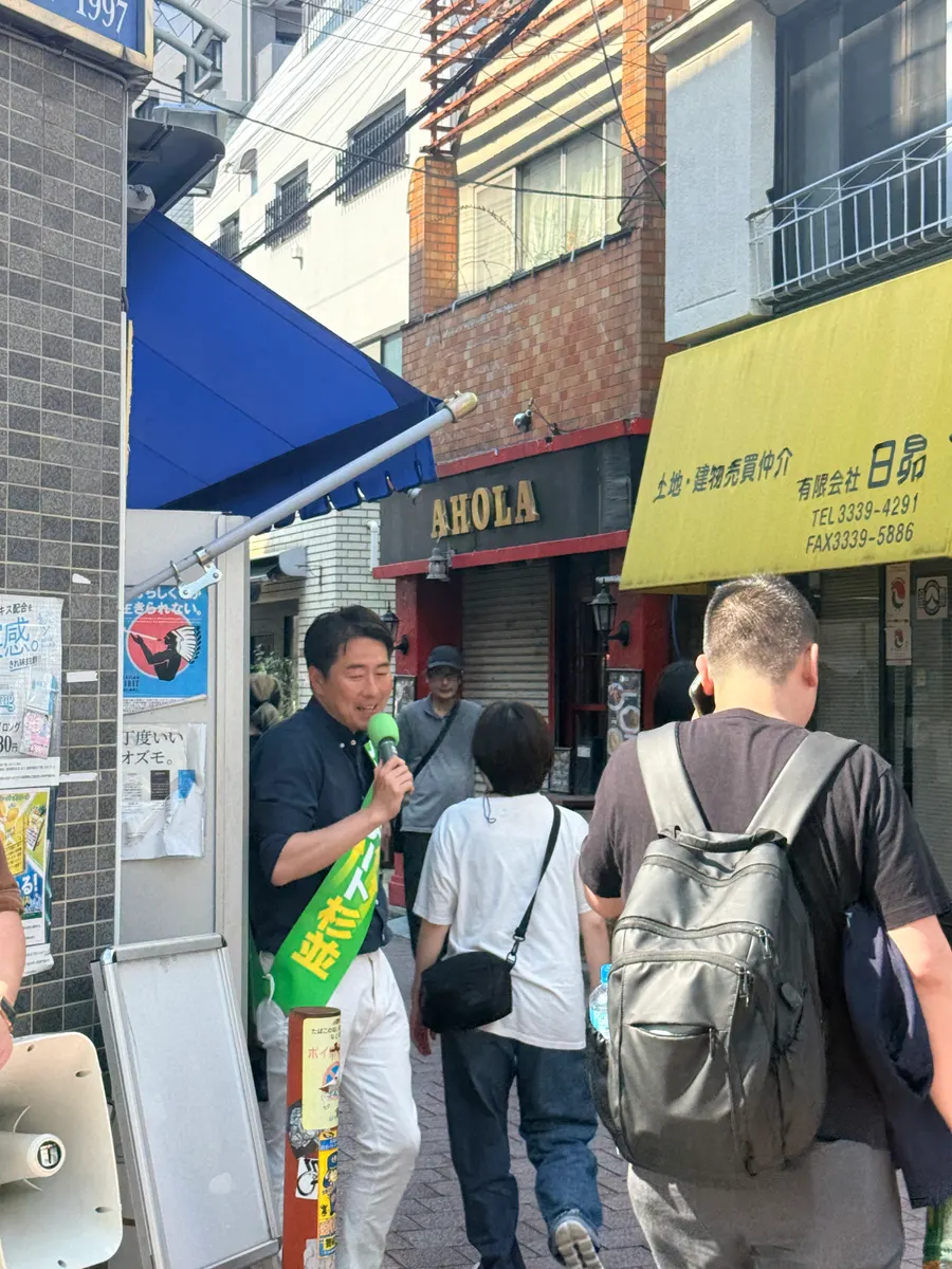 街頭1000本ノックの活動写真（6月13日 午後・高円寺・和田・堀ノ内周辺）
