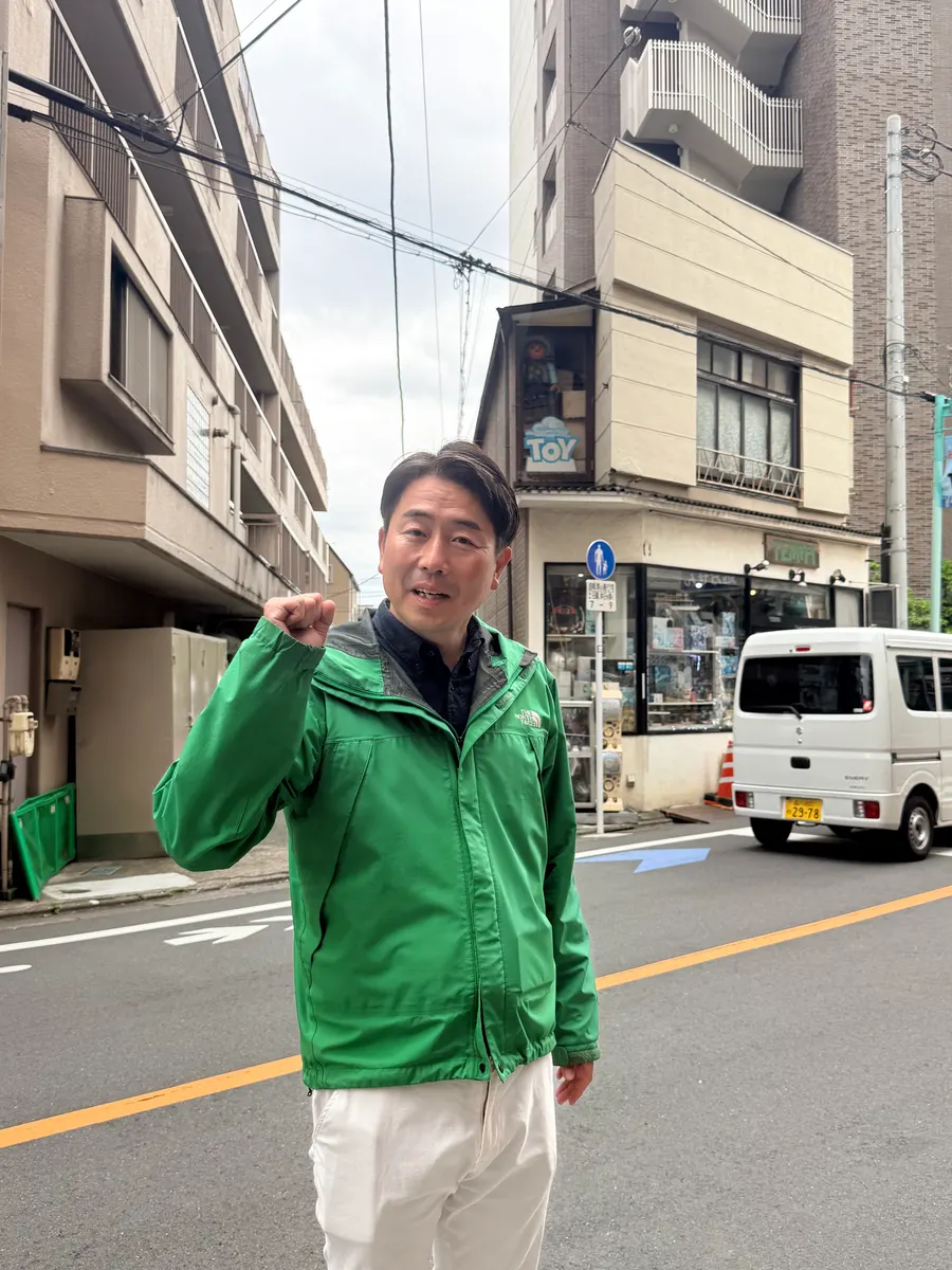 街頭1000本ノックの活動写真（6月5日 午後・荻窪・天沼・清水周辺）