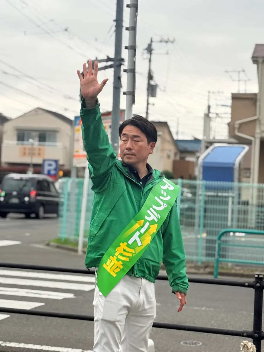 街頭1000本ノックの活動写真（6月7日 午後・井草・上井草・下井草周辺）