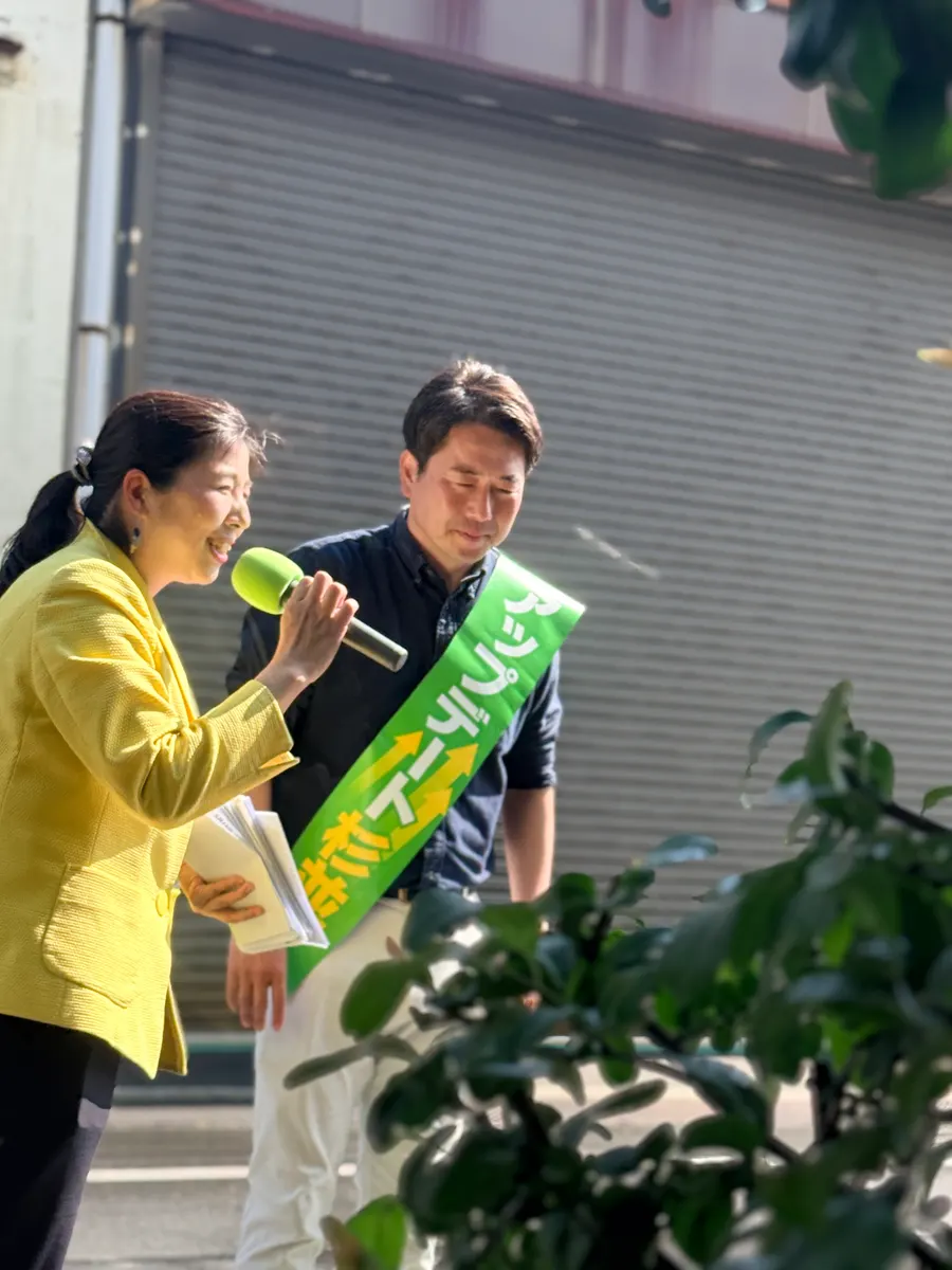 街頭1000本ノックの活動写真（6月12日 午後・井草・上井草・下井草周辺）