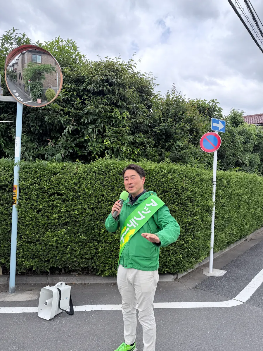 街頭1000本ノックの活動写真（6月4日 午前・荻窪・天沼・清水周辺）