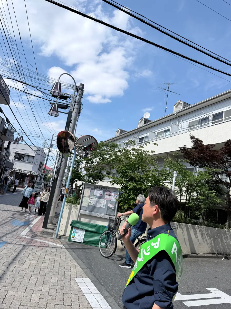 街頭1000本ノックの活動写真（6月6日 午後・高井戸・久我山・浜田山周辺）