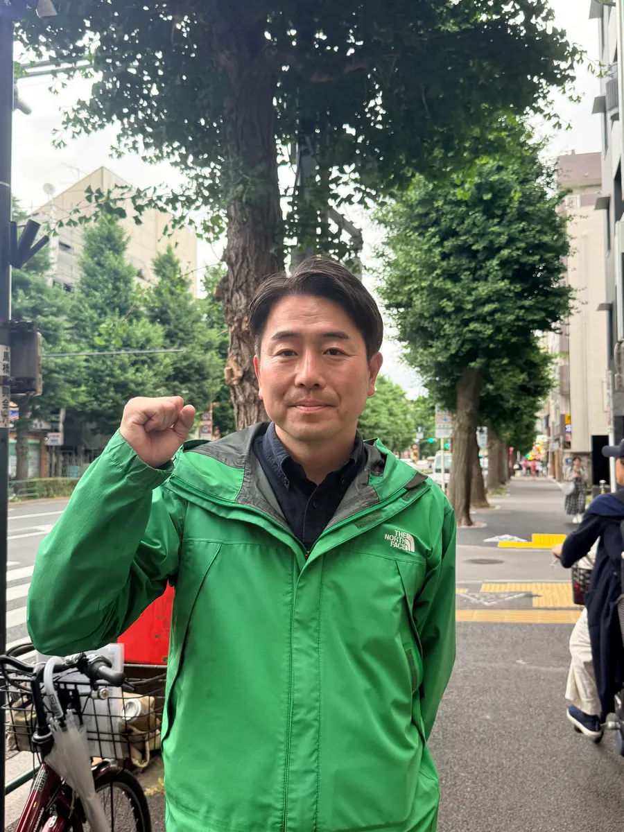 街頭1000本ノックの活動写真（6月5日 夕方・阿佐谷・成田周辺）