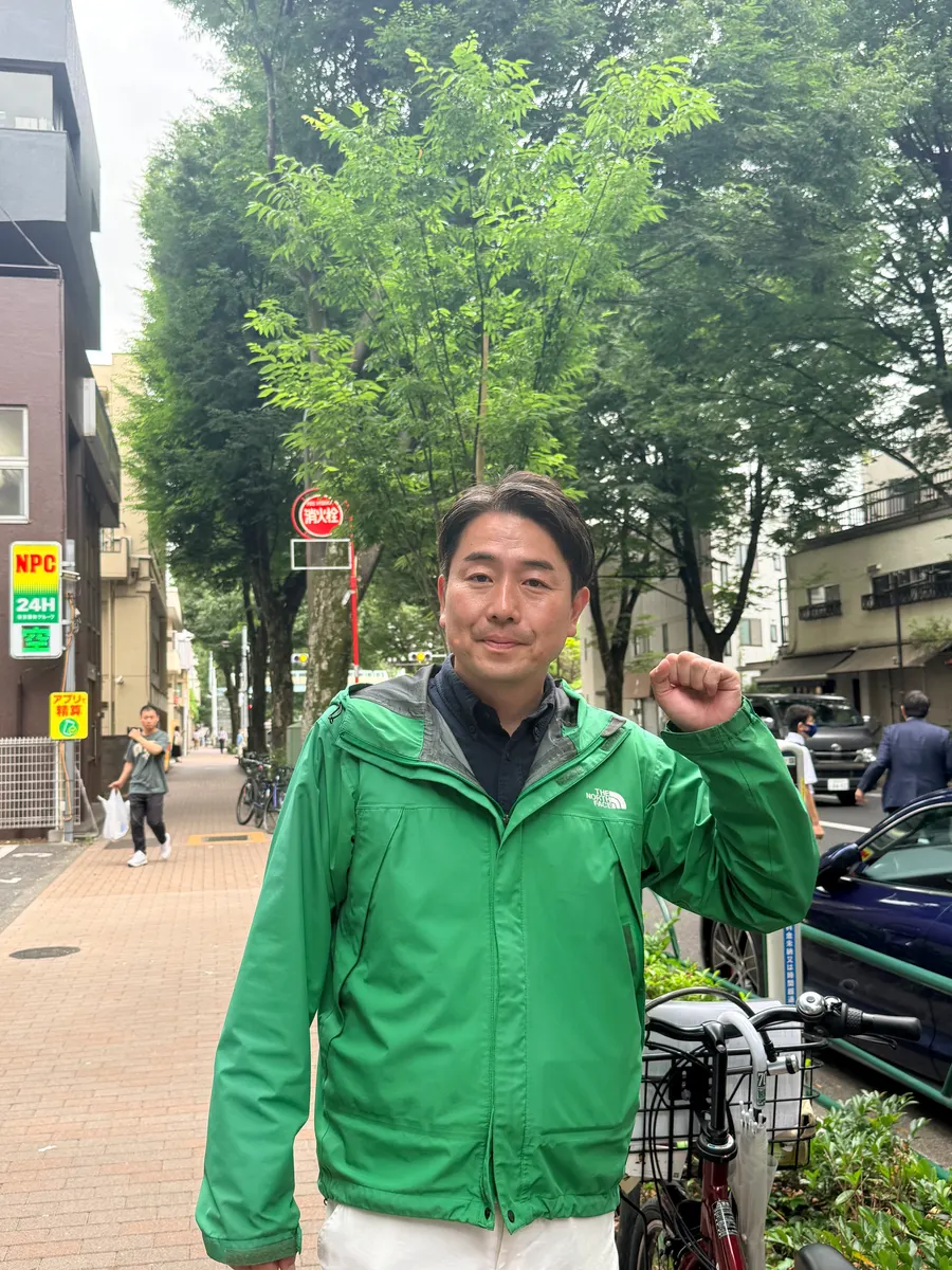 街頭1000本ノックの活動写真（6月5日 夕方・阿佐谷・成田周辺）