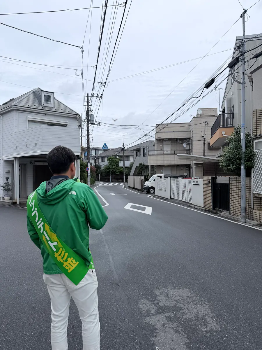 街頭1000本ノックの活動写真（6月9日 午前・荻窪・天沼・清水周辺）