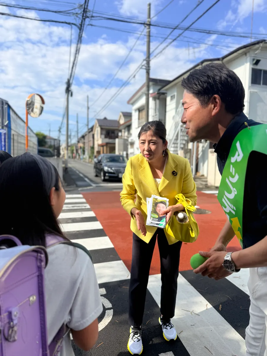 街頭1000本ノックの活動写真（6月12日 午後・井草・上井草・下井草周辺）