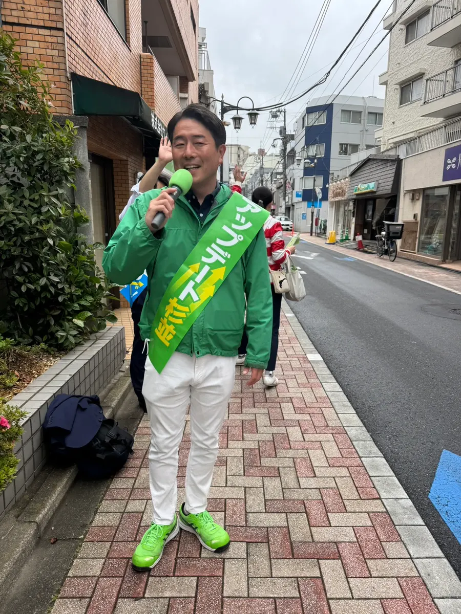 街頭1000本ノックの活動写真（6月7日 午前・西荻・善福寺・桃井周辺）