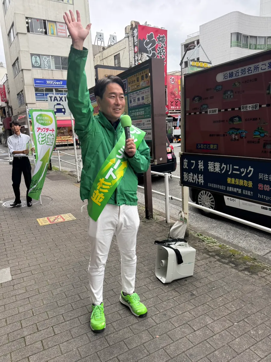 街頭1000本ノックの活動写真（6月5日 午前・阿佐谷・成田周辺）