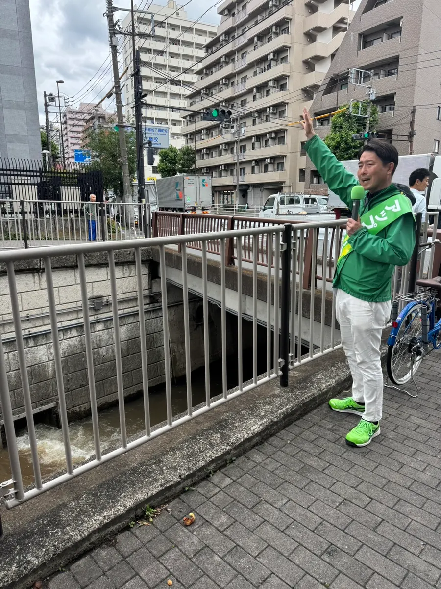 街頭1000本ノックの活動写真（6月4日 午後・永福・和泉・方南周辺）