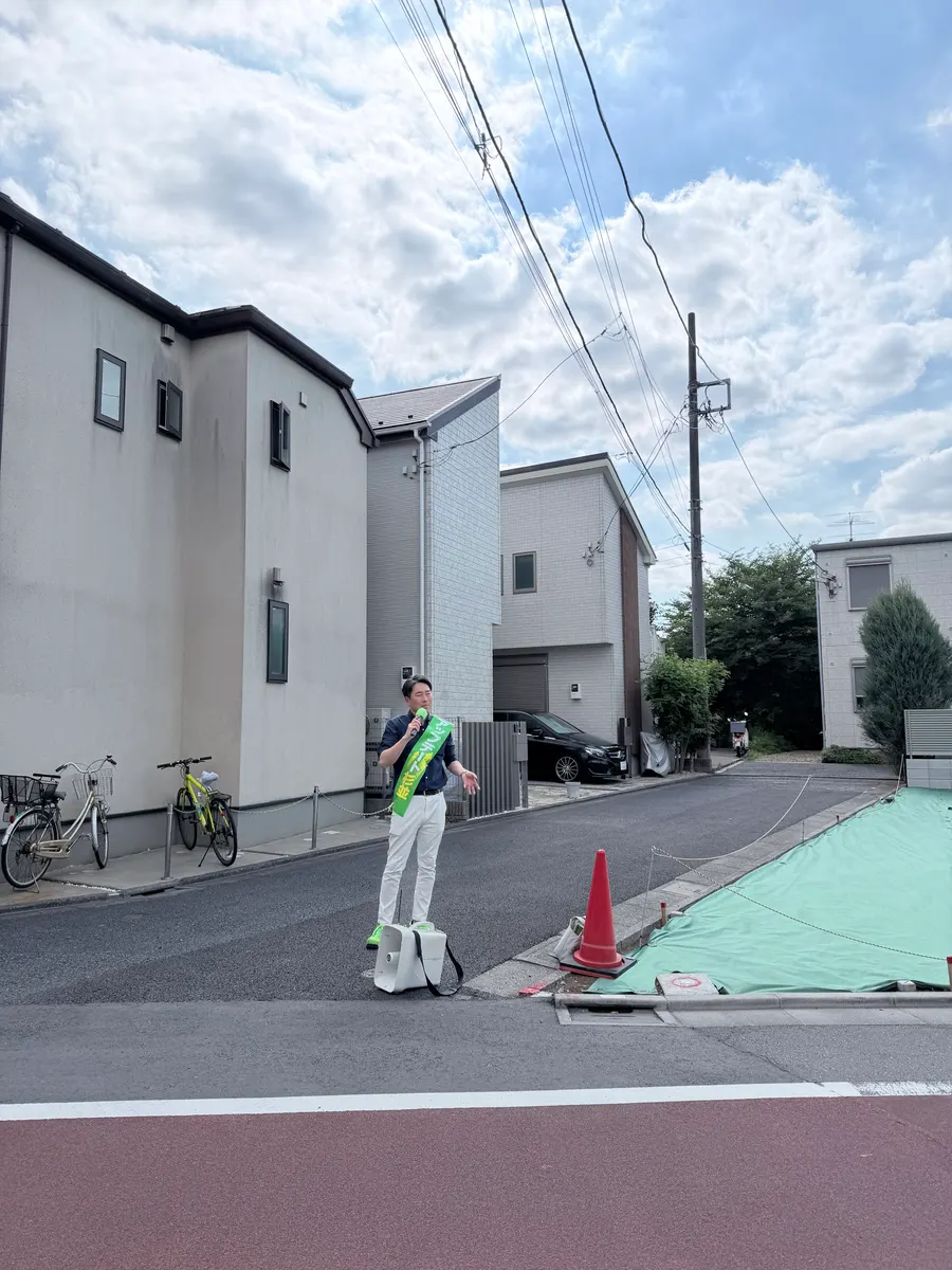 街頭1000本ノックの活動写真（6月6日 午後・高井戸・久我山・浜田山周辺）