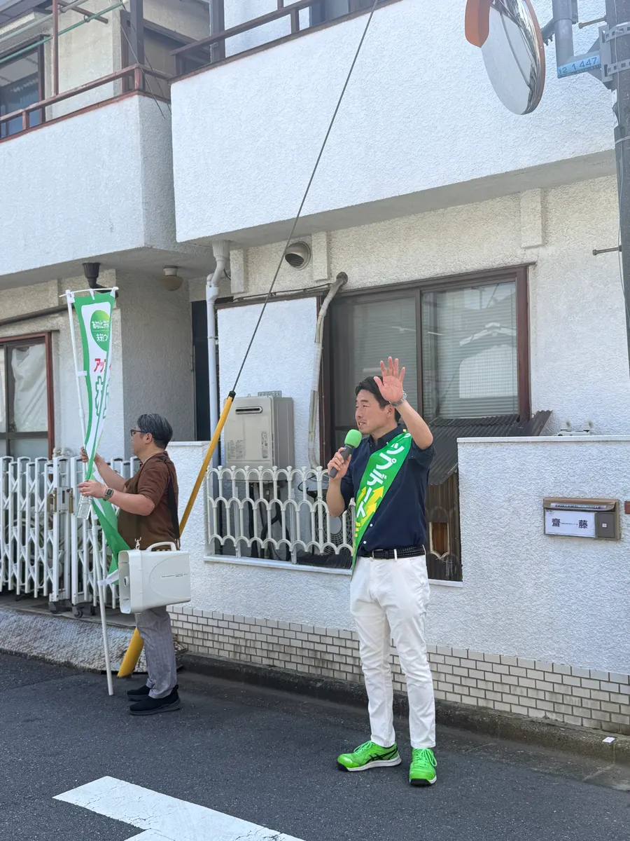 街頭1000本ノックの活動写真（6月13日 午後・高円寺・和田・堀ノ内周辺）