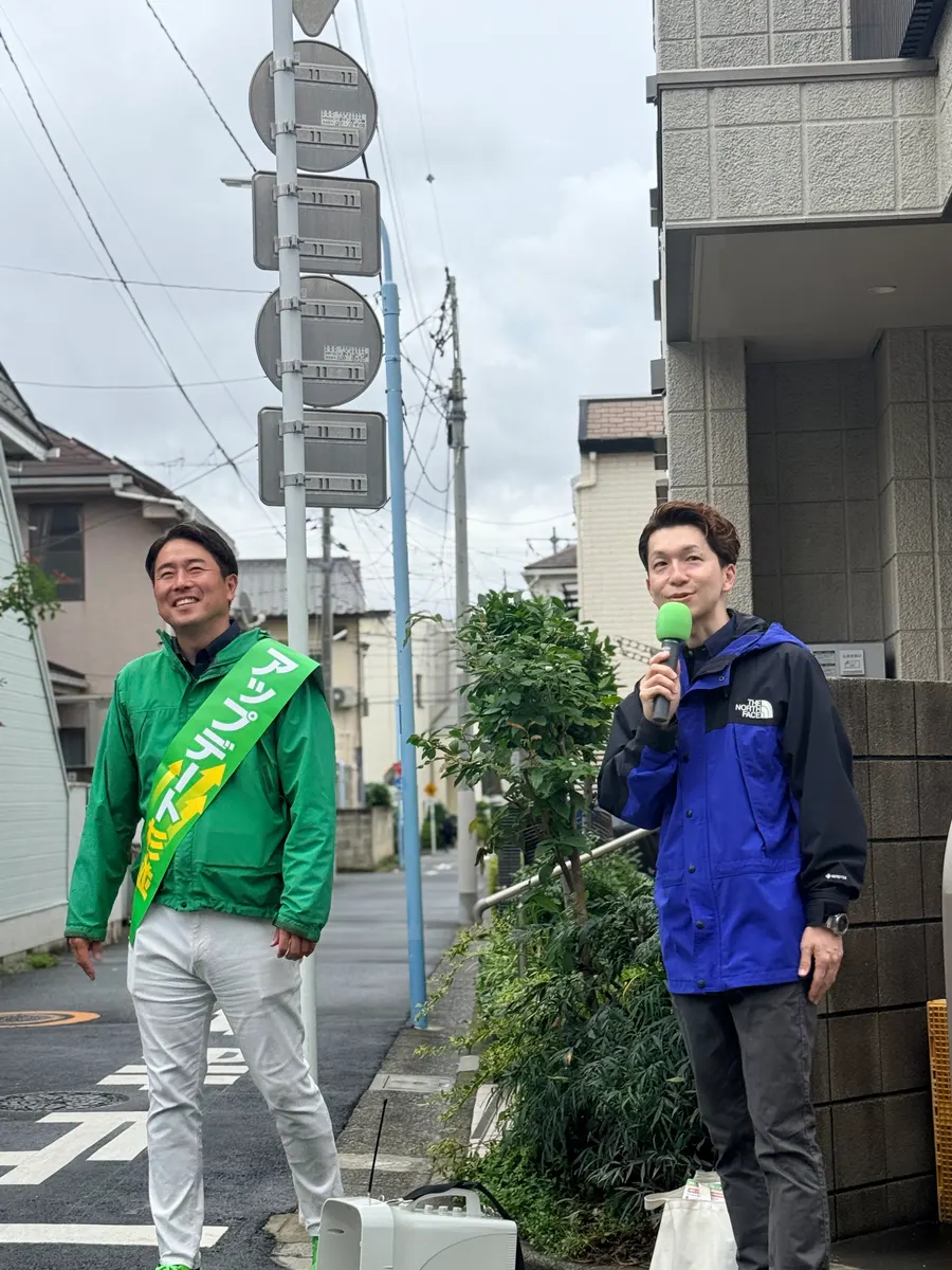 街頭1000本ノックの活動写真（6月9日 午前・荻窪・天沼・清水周辺）
