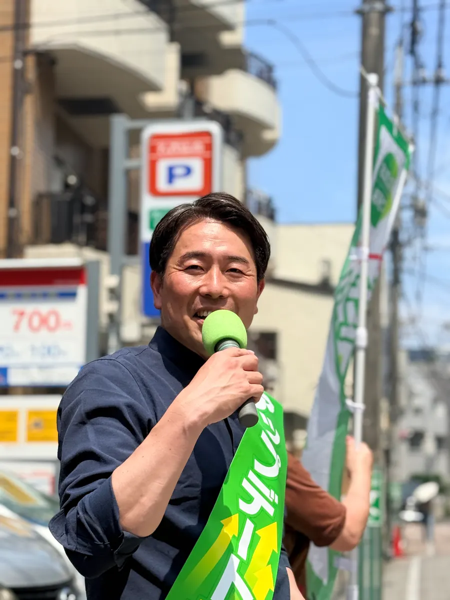 街頭1000本ノックの活動写真（6月13日 昼・高円寺・和田・堀ノ内周辺）