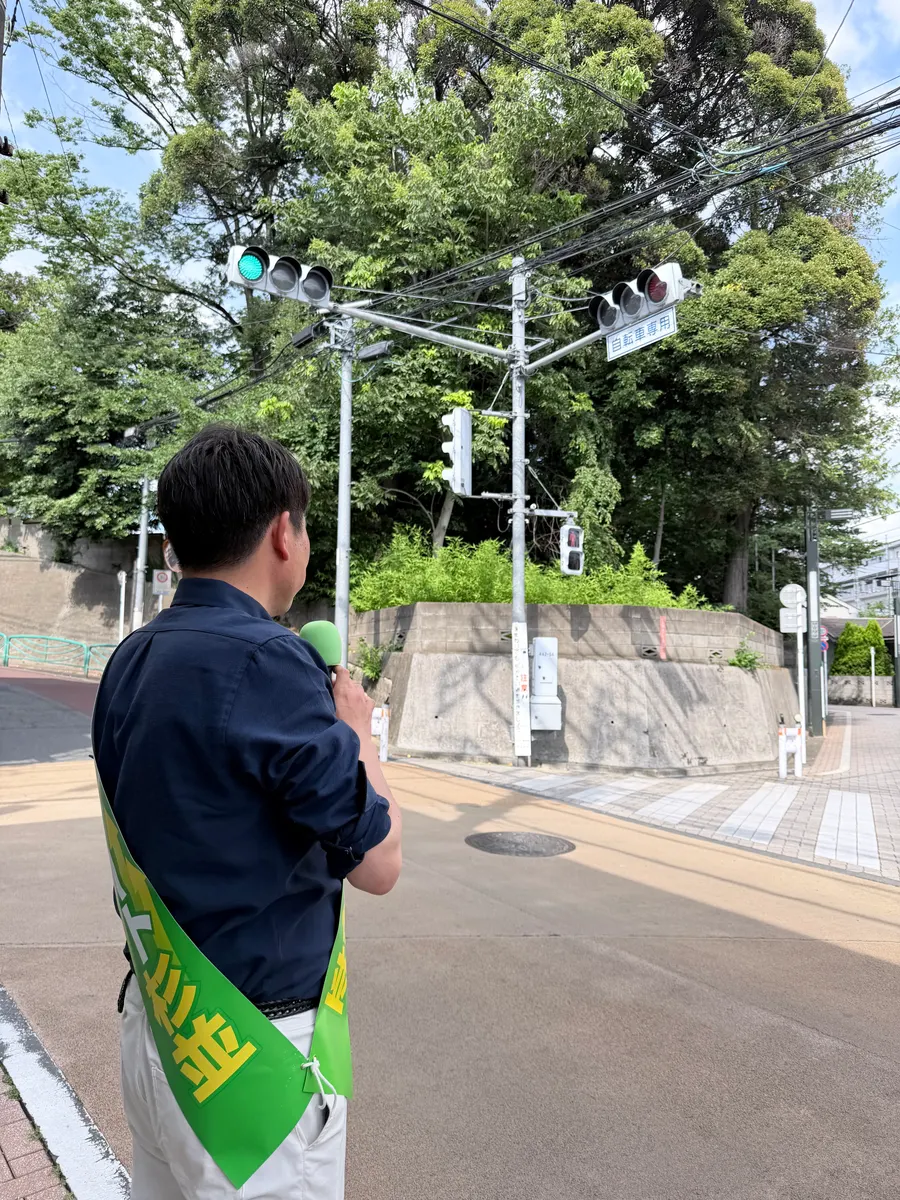 街頭1000本ノックの活動写真（6月6日 午後・高井戸・久我山・浜田山周辺）