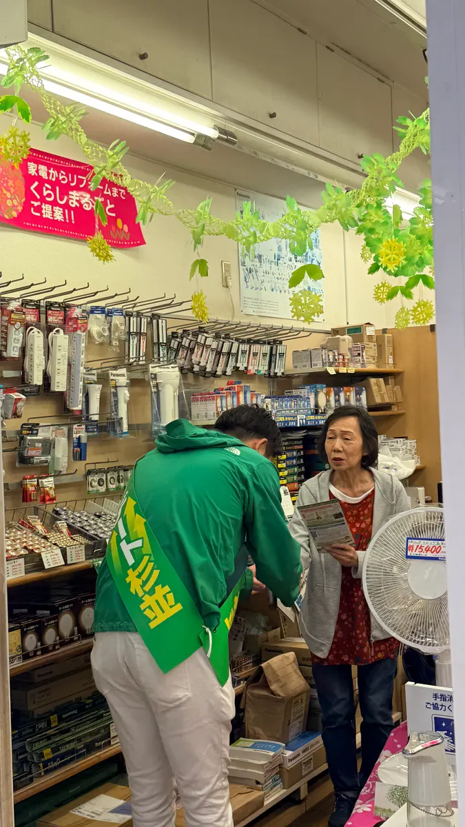 街頭1000本ノックの活動写真（6月5日 午前・阿佐谷・成田周辺）