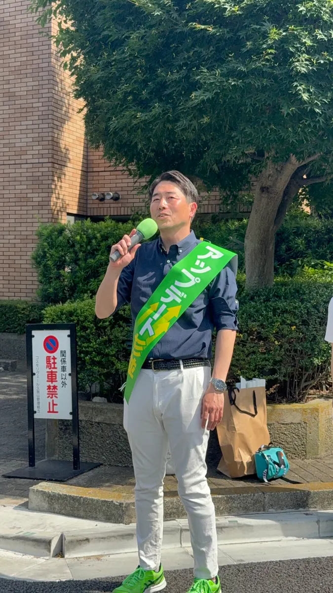 街頭1000本ノックの活動写真（6月6日 午後・高井戸・久我山・浜田山周辺）